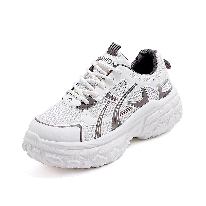 Damen Sportliche Chunky Sneaker mit atmungsaktivem Mesh-Obermaterial und federleichtem Dämpfungssystem EB