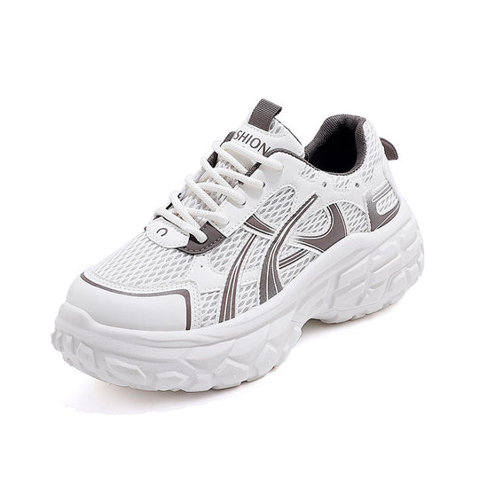 Damen Sportliche Chunky Sneaker mit atmungsaktivem Mesh-Obermaterial und federleichtem Dämpfungssystem EB
