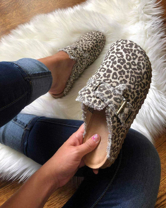 Damen Clogs mit lässigem Camouflage-Design und weichem Fußbett EB