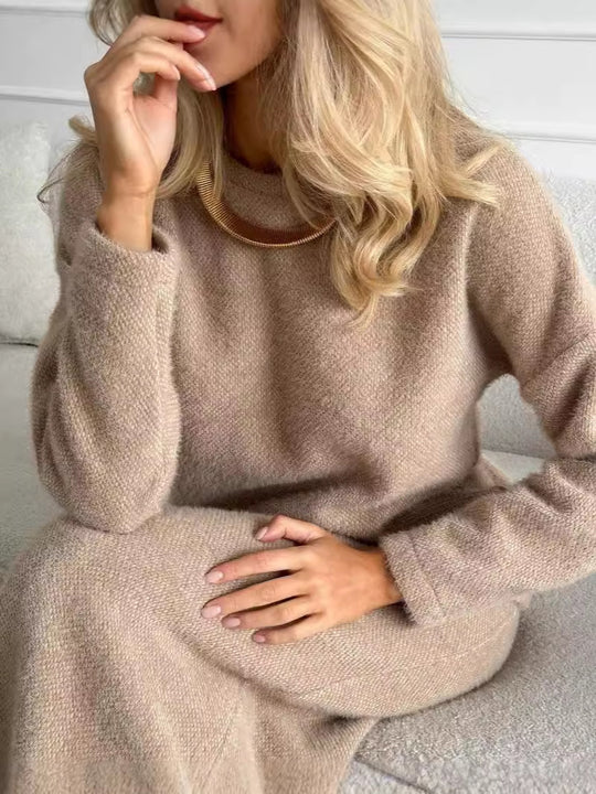 Damen Kuscheliges Strick-Set mit weitem Schnitt EB
