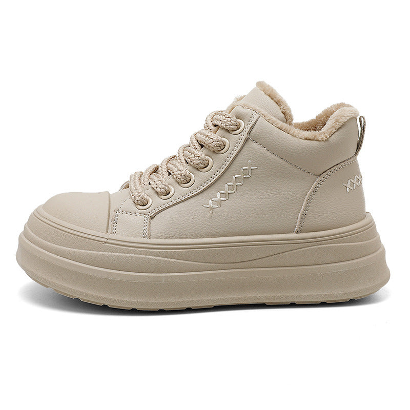 Damen High-Top Sneakers mit warmem Fleece-Innenfutter und rutschfester Laufsohle EB