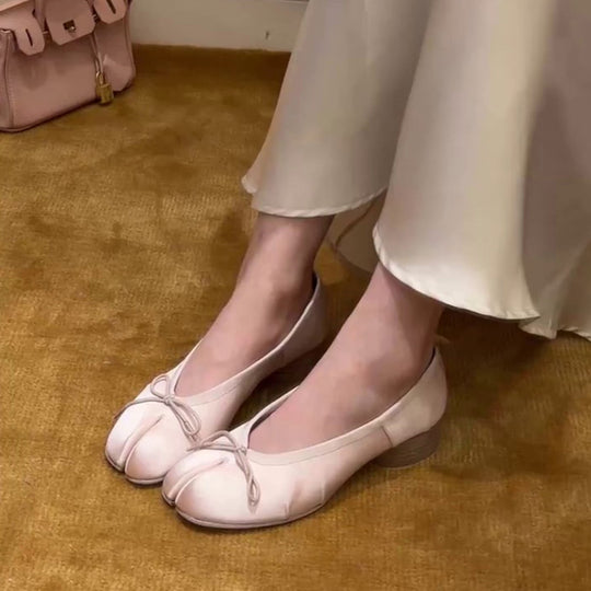 Damen Ballerinas mit modischem Schleifen-Detail EB