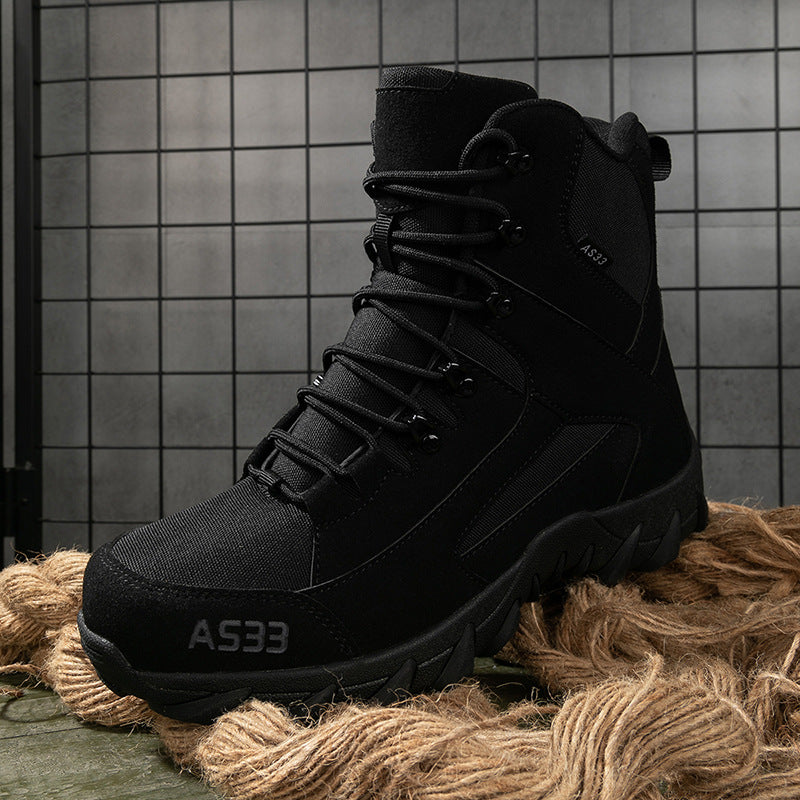 Herren Hochwertige Tactical Stiefel mit stabilisierender Laufsohle und atmungsaktiver Struktur EB