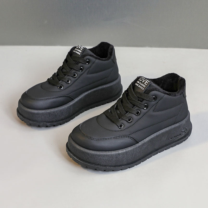 Damen Winterliche High-Top Sneakers mit Fleece-Innenfutter EB