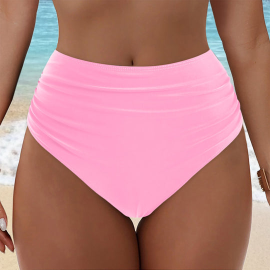 Damen Hochgeschnittenes Bikini-Höschen mit Rüschendetails EB