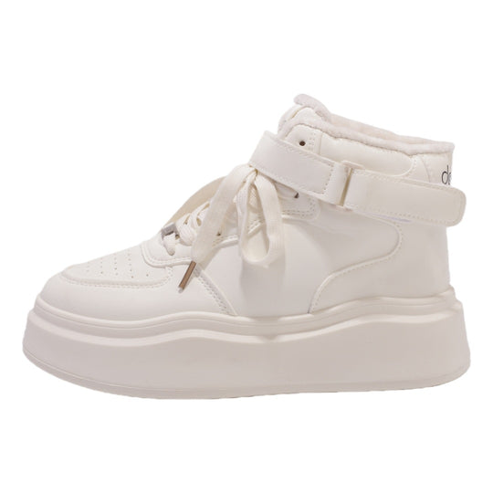 Damen Hohe Winter-Sneaker mit warmem Innenfutter und praktischem Klettverschluss EB