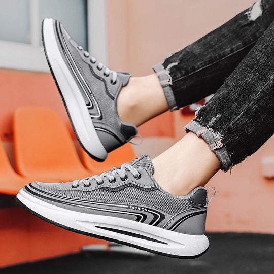 Damen Sportliche Sneakers mit atmungsaktiver Mesh-Oberfläche und stabiler Laufsohle EB