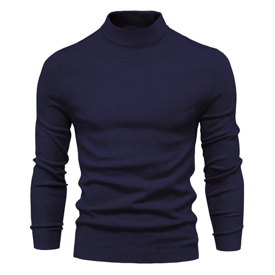 Herren stilvoller Rollkragenpullover aus weicher Merinowolle EB
