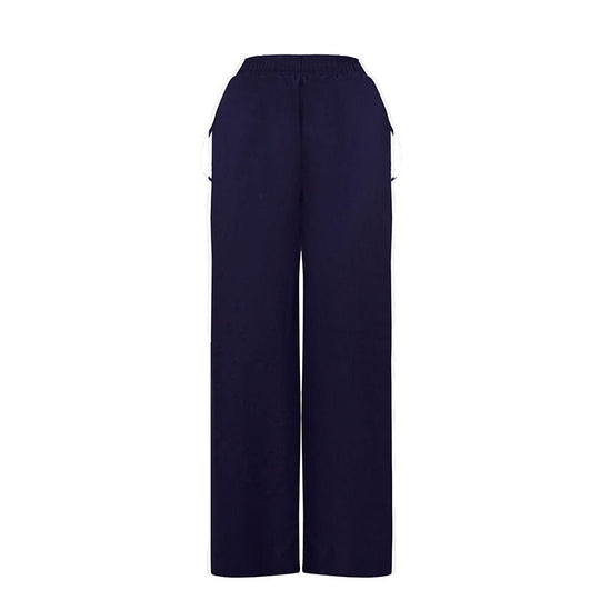 Damen Weite Freizeithose mit elastischem Bund und seitlichen Taschen EB