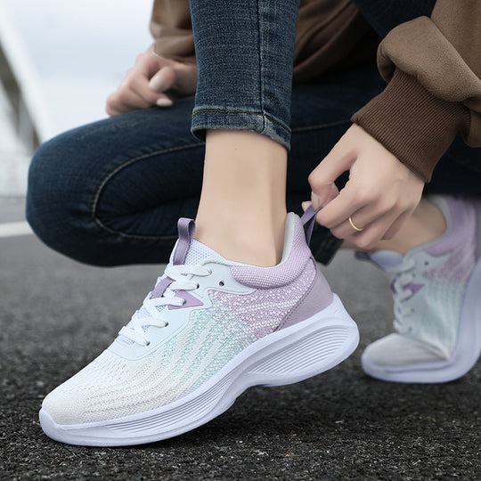 Damen Atmungsaktive Trainings-Sneakers mit flexibel dämpfendem Fußbett EB