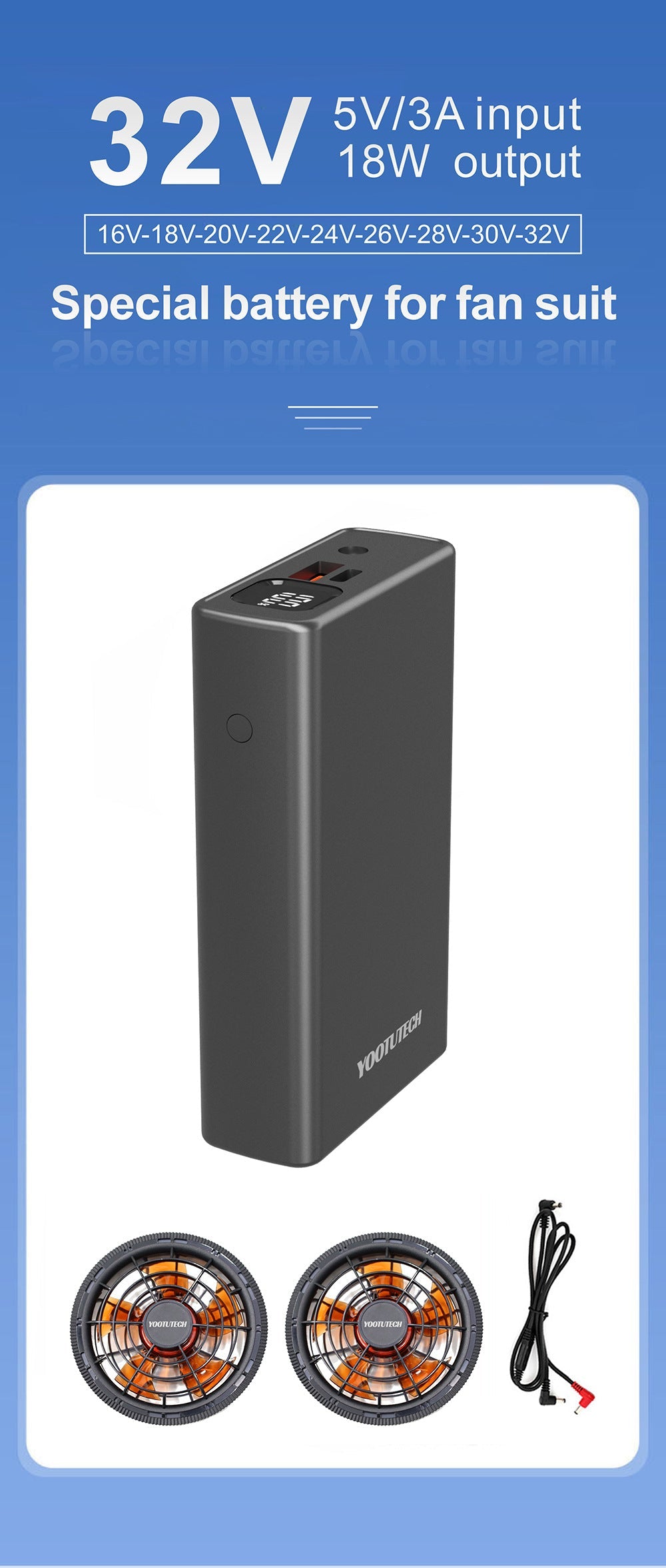 Unisex nan leichte kühlende Arbeitsweste mit integrierten Ventilatoren und externem Akku EB