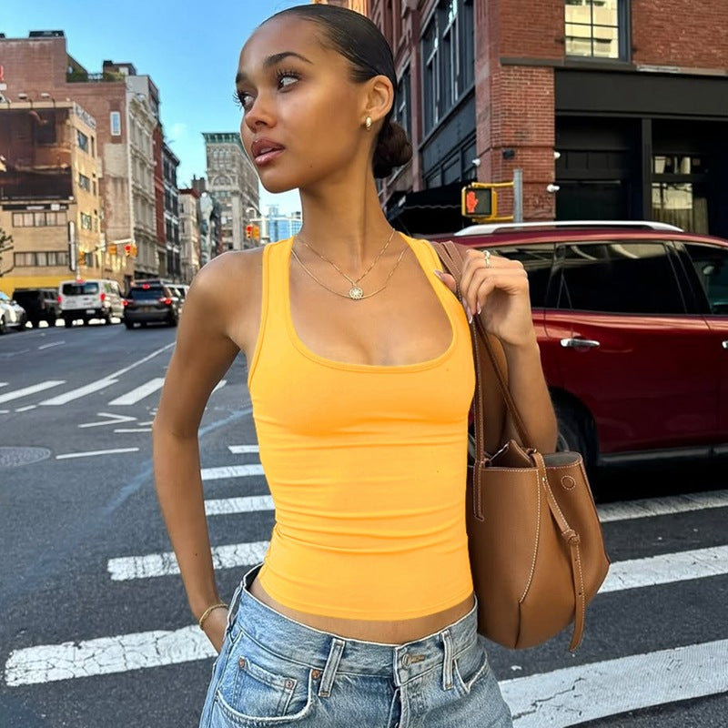Damen Sportliches Tanktop mit breiten Trägern EB