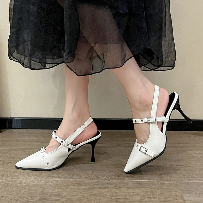 Damen eleganter Slingback-Pumps mit modischen Stilelementen EB