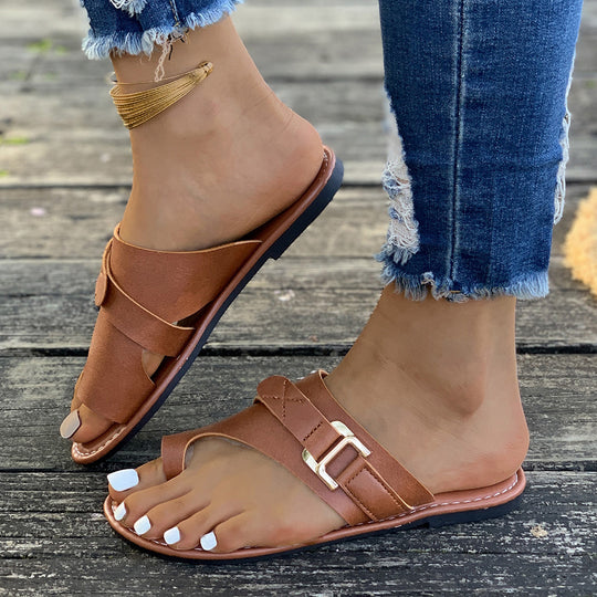 Damen Elegante und komfortable Freizeit-Sandalen mit Verzierung EB