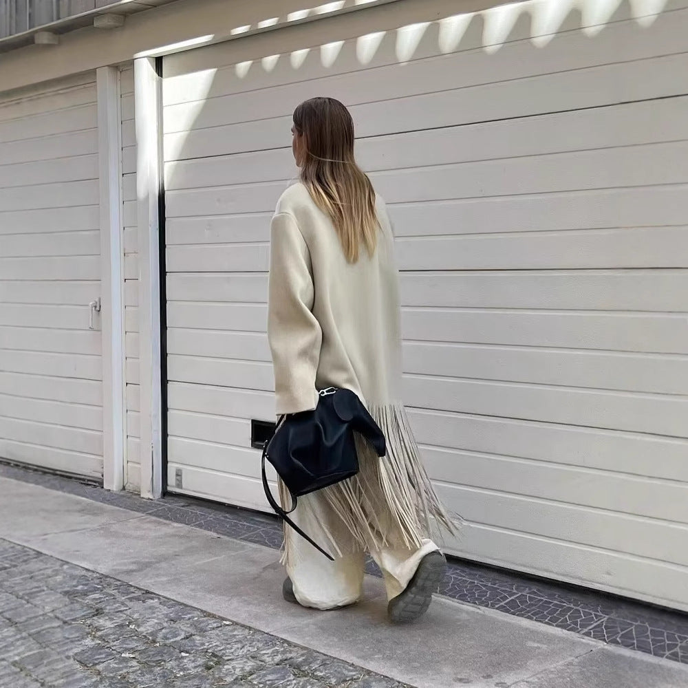 Damen Fransen-Blazer mit eleganter Passform und modernem Design EB