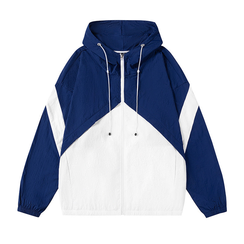 Herren sportliche Windjacke mit verstellbarem Kapuzensystem und reflektierenden Details EB