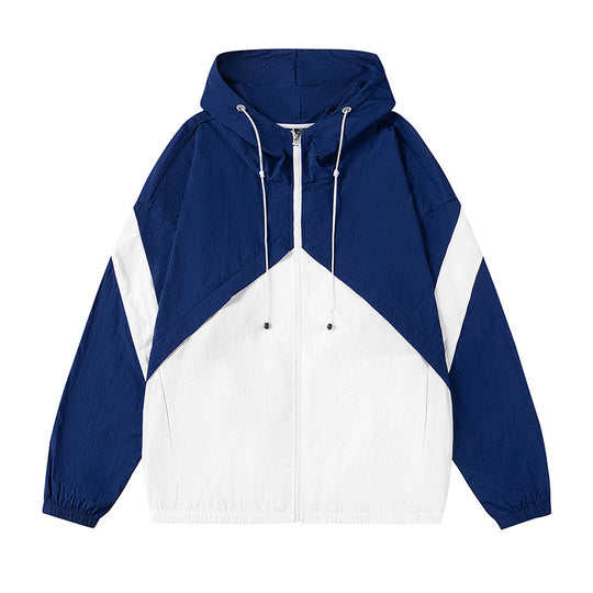Herren sportliche Windjacke mit verstellbarem Kapuzensystem und reflektierenden Details EB