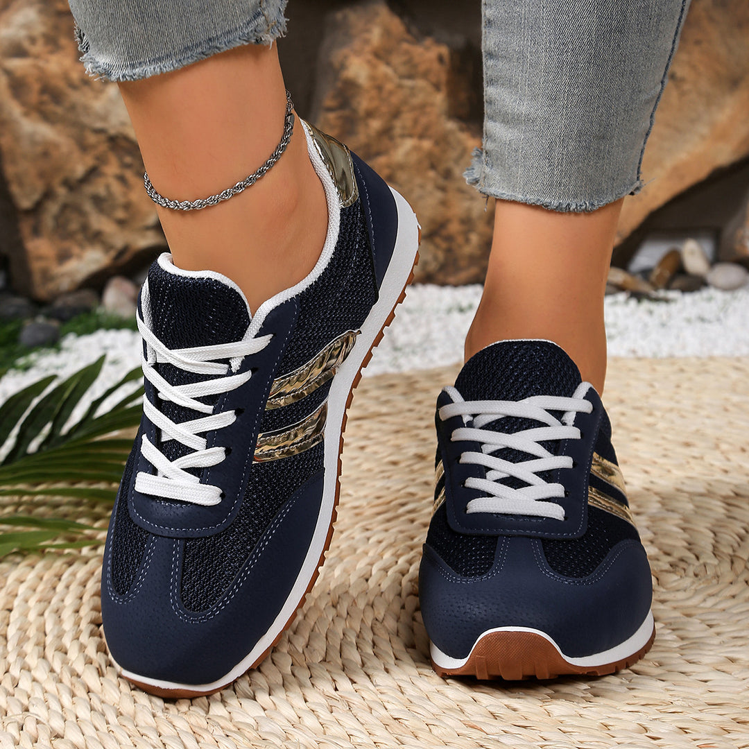 Damen Atmungsaktive Freizeitsneaker mit trendigen Details EB