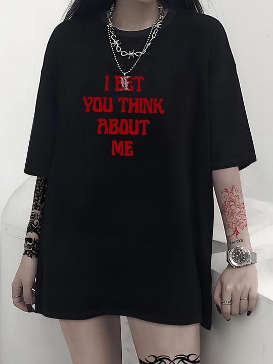 Damen T-Shirt mit kreativem Katzenmotiv und verspielter Schleife EB