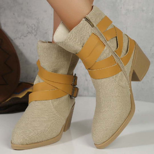 Vintage Dicke Absatzstiefel EB