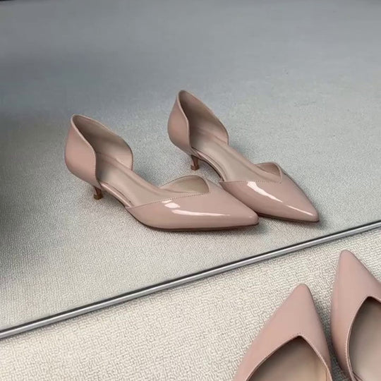 Damen elegante Pumps mit moderner Cut-Out-Optik EB