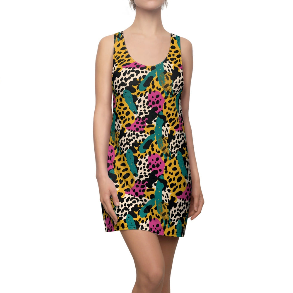Damen Sommerkleid im kunterbunten Korallenmuster EB