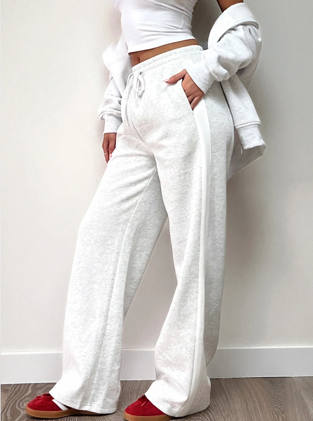 Damen Lässige Freizeithose mit seitlichen Streifen EB