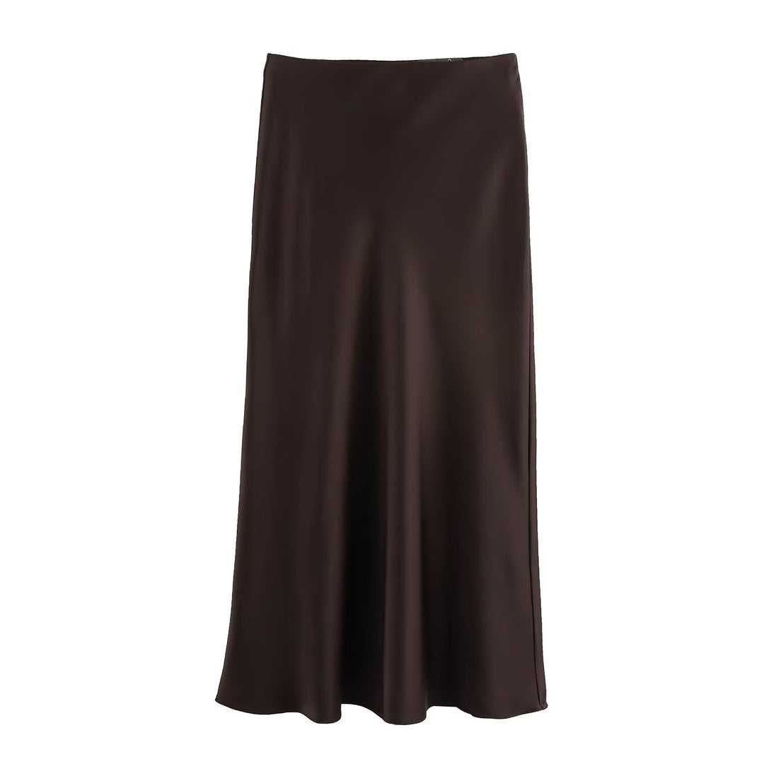 Damen langer Satinrock EB