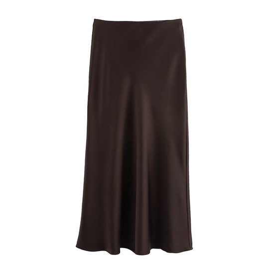 Damen langer Satinrock EB