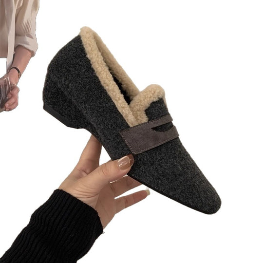 Damen Mokassins mit flauschiger Innensohle und modischem Design EB