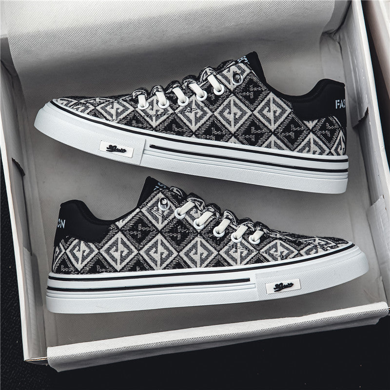 Damen Sportliche Sneakers mit modernem Muster und rutschfester Sohle EB