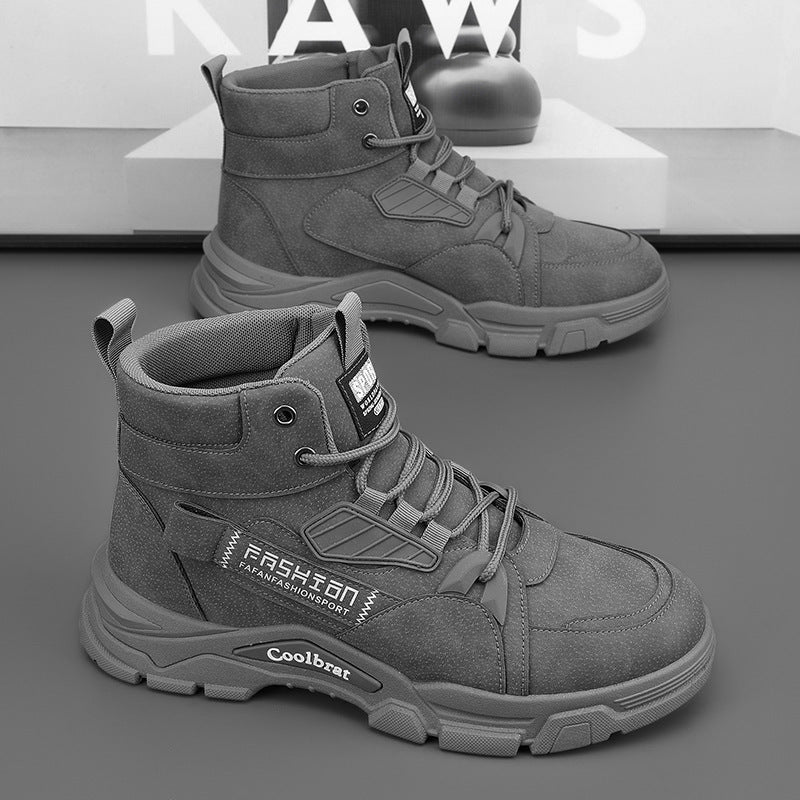 Damen robuste High-Top Winterstiefel mit isolierendem Innenfutter und rutschfester Sohle EB