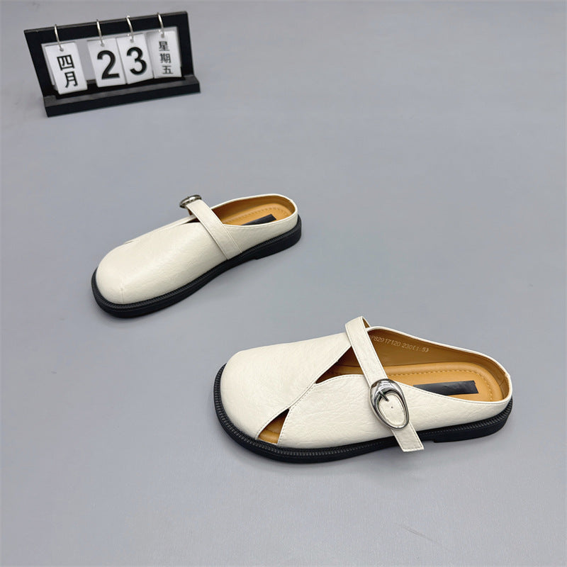 Damen bequeme Mokassins mit dekorativem Riemchen und ergonomischer Sohle EB