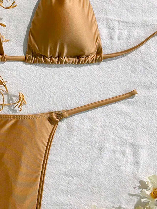 Damen Triangel-Bikini mit raffiniertem Fransen-Detail EB
