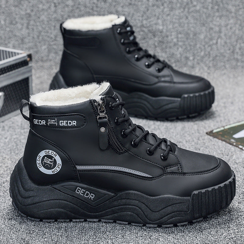 Damen Gefütterte Winterstiefel mit rutschfester Sohle und praktischem Reißverschluss EB