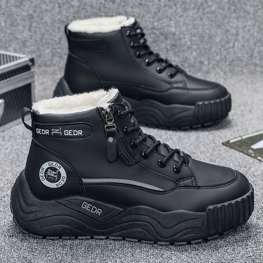 Damen Gefütterte Winterstiefel mit rutschfester Sohle und praktischem Reißverschluss EB