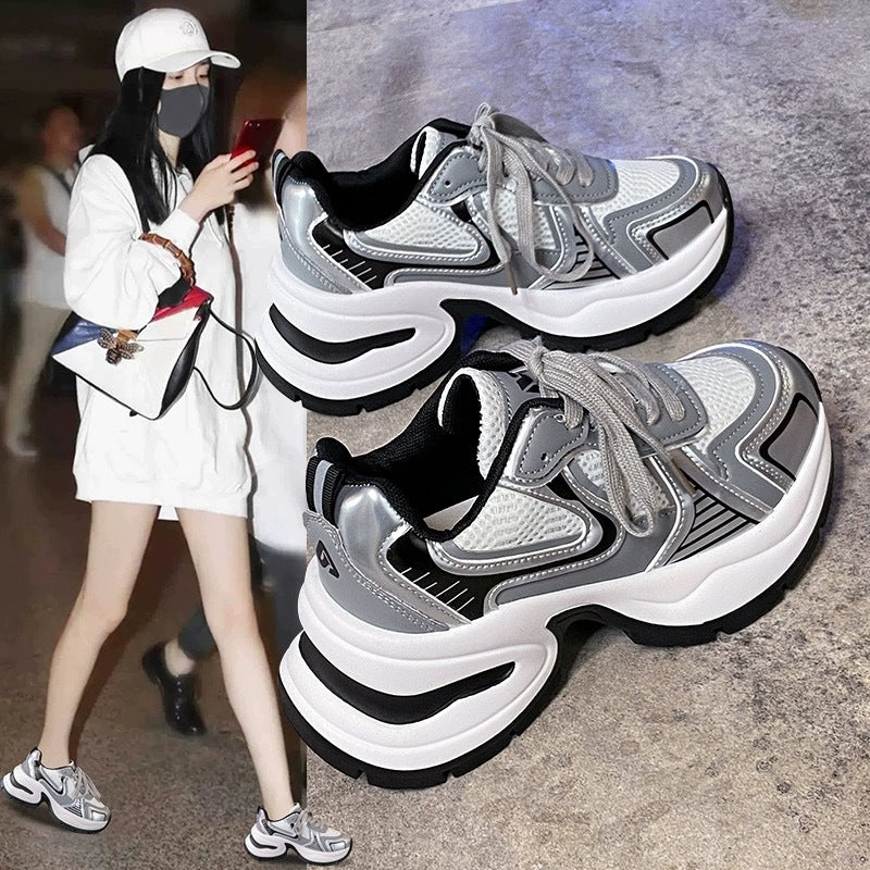 Damen Hochwertige Laufsneaker mit ergonomischer Dämpfung und atmungsaktiven Mesh-Einsätzen EB