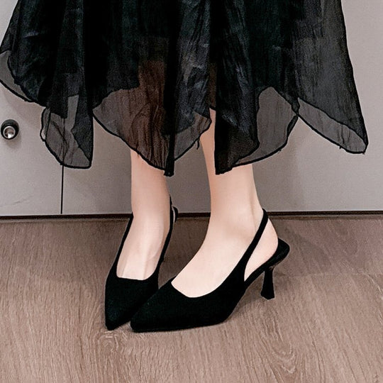Damen Slingback-Pumps mit elegantem Design und Blockabsatz EB