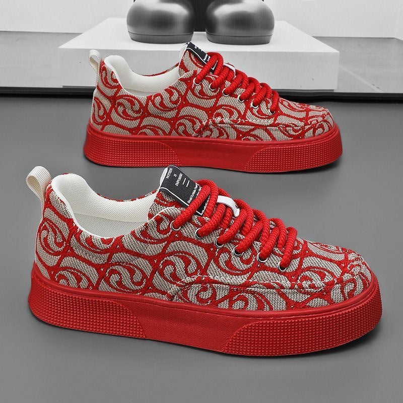 Damen Modische Sneaker mit einzigartigem grafischen Muster und rutschfester Sohle EB