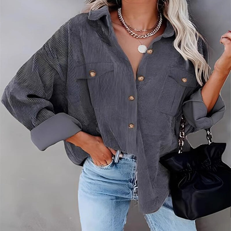 Damen Utility-Jacke mit detailreicher Knopf- und Taschenverarbeitung EB