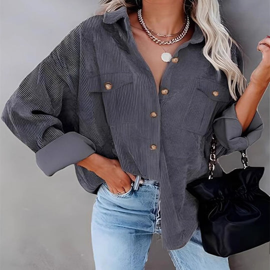 Damen Utility-Jacke mit detailreicher Knopf- und Taschenverarbeitung EB