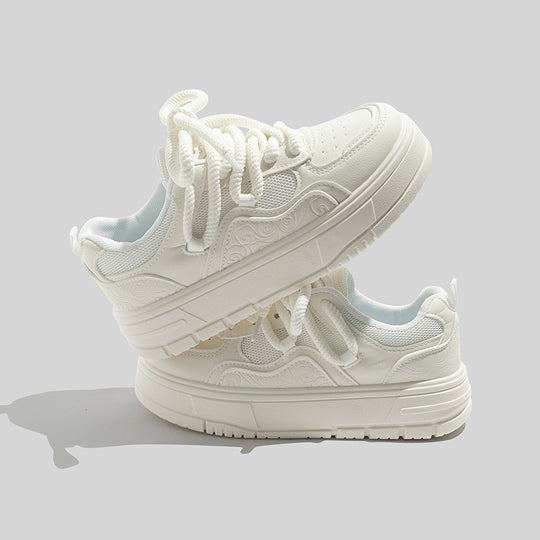Damen Sportliche Sneakers mit detaillierter Struktur und atmungsaktiver Oberflächenstruktur EB