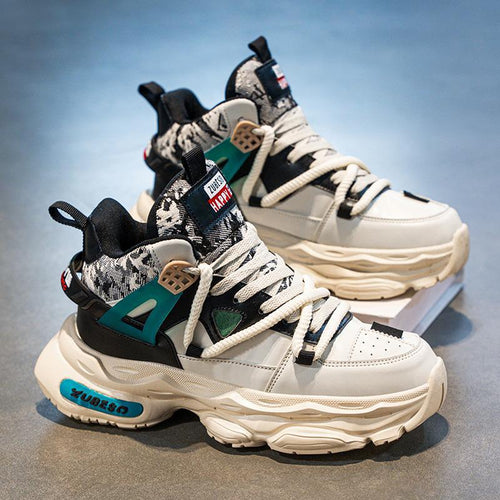 Damen Sportliche Chunky Sneakers mit atmungsaktivem Obermaterial und rutschfester Sohle EB