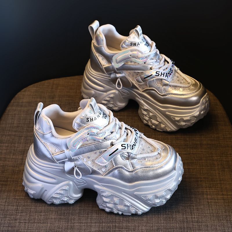Damen Sportliche Chunky Sneakers mit innovativem Sohlenprofil EB