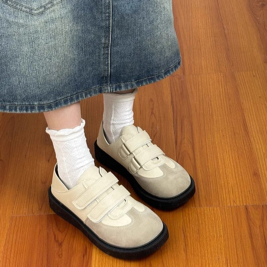 Damen Komfortable Klettverschluss-Sneaker mit atmungsaktivem Obermaterial EB