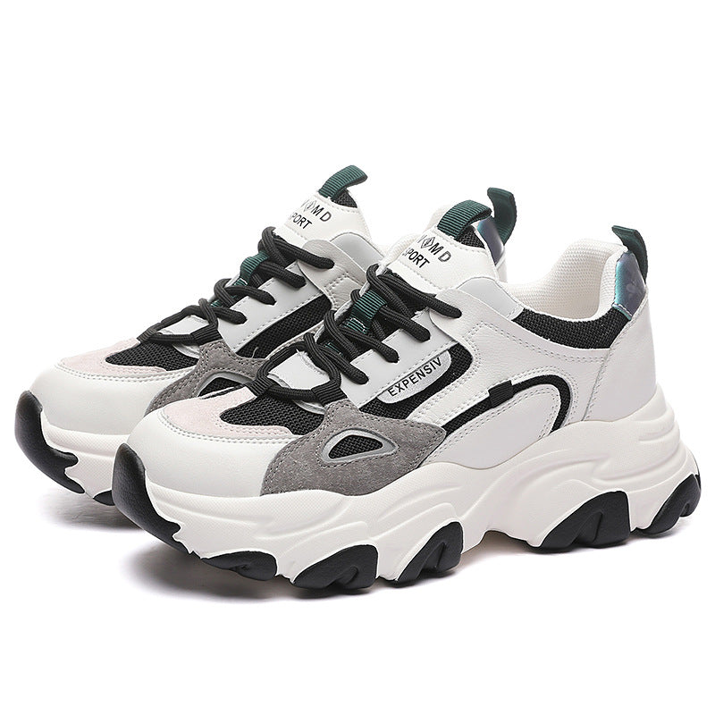 Damen Sportliche Chunky Sneakers mit atmungsaktiver Mesh-Oberfläche und rutschfester Sohle EB