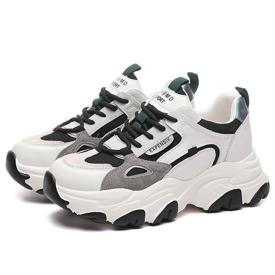 Damen Sportliche Chunky Sneakers mit atmungsaktiver Mesh-Oberfläche und rutschfester Sohle EB