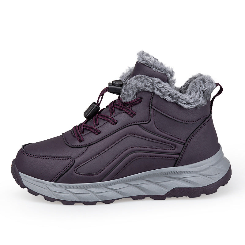 Damen warme Winterstiefel mit innovativem Schnellverschluss und rutschfester Sohle EB