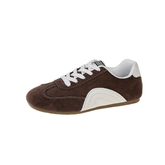 Damen sportliche Sneakers mit hochwertigem Wildleder-Obermaterial und flexibler Sohle EB