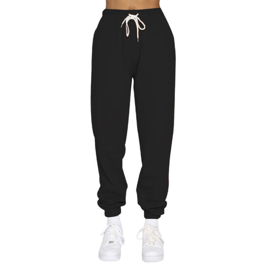 Damen nan taillierte Jogginghose mit hohem Bund Kordelzug und elastischen Knöchelbündchen EB